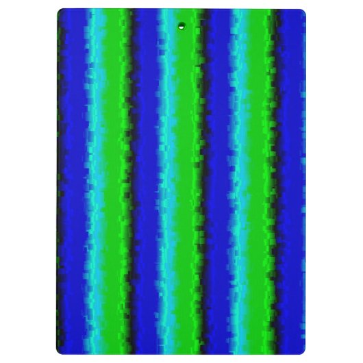 Porte-bloc Motif arc-en-ciel bleu vert abstrait 3D (Dos)
