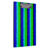Porte-bloc Motif arc-en-ciel bleu vert abstrait 3D (Swatch)