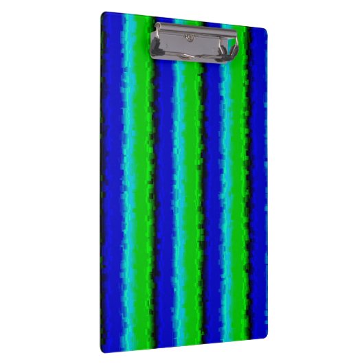 Porte-bloc Motif arc-en-ciel bleu vert abstrait 3D (Swatch)