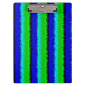 Porte-bloc Motif arc-en-ciel bleu vert abstrait 3D (Devant)