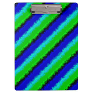 Porte-bloc Motif arc-en-ciel bleu vert abstrait 3D