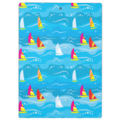 Porte-bloc Motif au néon de yacht (Dos)