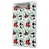 Porte-bloc motif avec de beaux pandas avec des coeurs (Gauche)