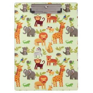 Porte-bloc Motif avec des animaux de bande dessinée
