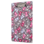 Porte-bloc motif avec les chats mignons de griffonnage de (Gauche)