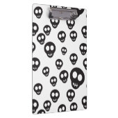 Porte-bloc Motif avec les crânes noirs sur le blanc (Swatch)