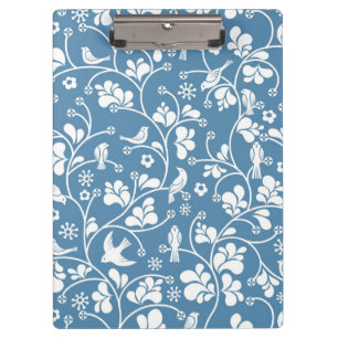 Porte-bloc motif avec les oiseaux et l'ornement de plantes
