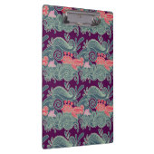 Porte-bloc Motif avec les poissons et la vague pourpre (Swatch)