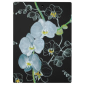 Porte-bloc Motif blanc d'orchidées d'aquarelle (Dos)