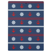 Porte-bloc Motif blanc et bleu rouge d'océan (Dos)