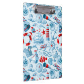 Porte-bloc Motif blanc et bleu rouge nautique (Swatch)