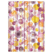 Porte-bloc Motif blanc rayé tacheté (Dos)