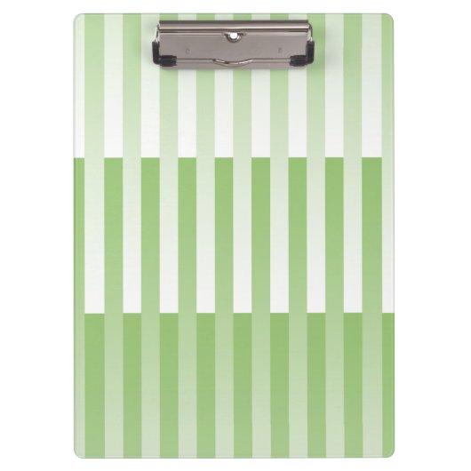 Porte-bloc Motif blanc vert rayé (Devant)