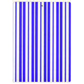 Porte-bloc Motif Bleu Blanc Vertical Grilles (Dos)