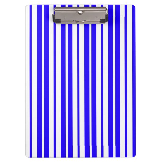Porte-bloc Motif Bleu Blanc Vertical Grilles (Devant)