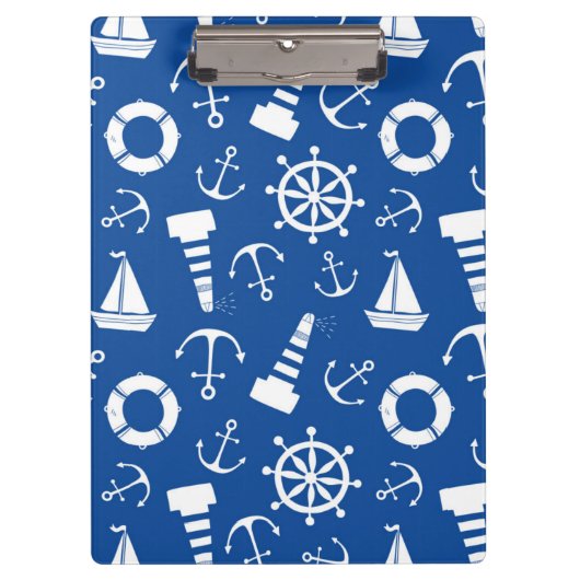 Porte-bloc Motif bleu de mer (Devant)