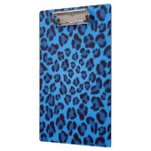 Porte-bloc motif bleu de texture de léopard (Gauche)