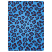 Porte-bloc motif bleu de texture de léopard (Dos)