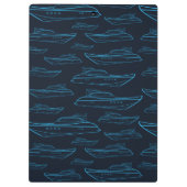 Porte-bloc Motif bleu de yacht (Dos)