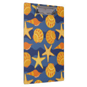 Porte-bloc Motif bleu et orange de coquillage (Swatch)