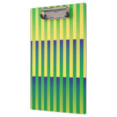 Porte-bloc Motif bleu jaune vert rayé (Gauche)