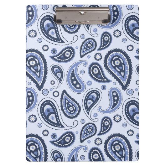 Porte-bloc Motif Blue Paisley (Devant)