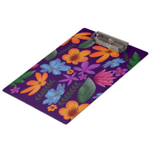 Porte-bloc Motif botanique floral aquarelle lumineux Esthétiq
