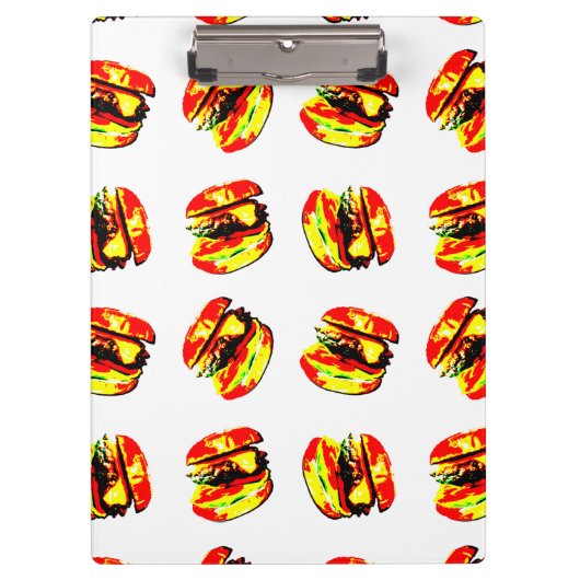 Porte-bloc Motif Burger (Devant)