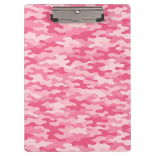Porte-bloc Motif camouflage rose féminin