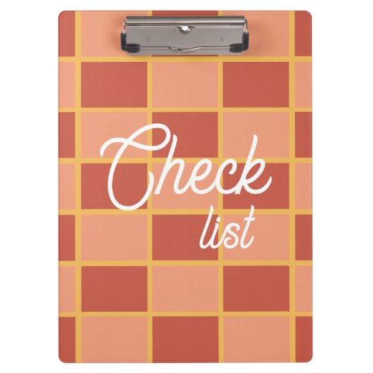 Porte-bloc motif Carré À damiers (Devant)