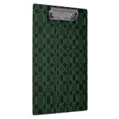 Porte-bloc Motif carré texturé vert (Swatch)