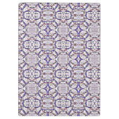 Porte-bloc Motif Cercles Bleu Violet Blanc (Dos)