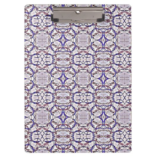 Porte-bloc Motif Cercles Bleu Violet Blanc (Devant)