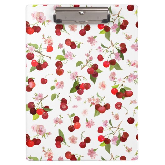 Porte-bloc Motif Cerise 1 (Devant)
