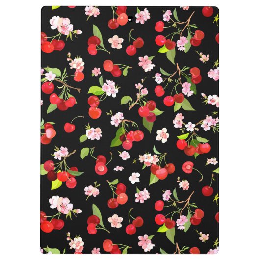 Porte-bloc Motif cerise 2 (Dos)