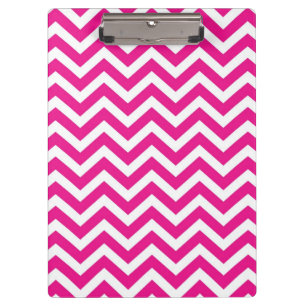 Porte-bloc Motif chaud rose et blanc Chevron