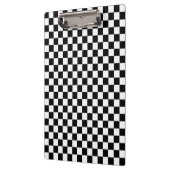 Porte-bloc Motif chèque noir et blanc (Gauche)