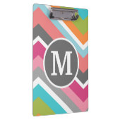 Porte-bloc Motif Chevron coloré avec monogramme personnalisé (Swatch)