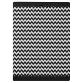 Porte-bloc Motif Chevron Zigzag noir et blanc (Dos)