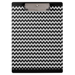 Porte-bloc Motif Chevron Zigzag noir et blanc