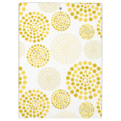 Porte-bloc Motif circulaire porte - bloc-Jaune (Dos)