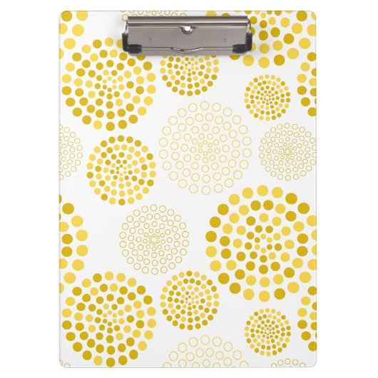 Porte-bloc Motif circulaire porte - bloc-Jaune (Devant)