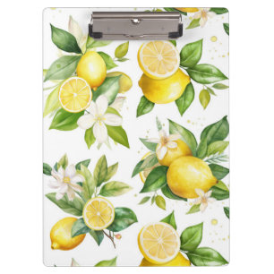 Porte-bloc Motif citron, Fleurs de citron, Feuilles, Citrus
