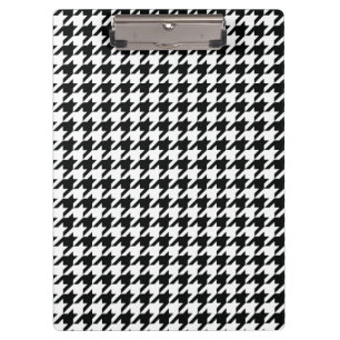 Porte-bloc Motif classique en Houndstooth : Noir & Blanc Vint