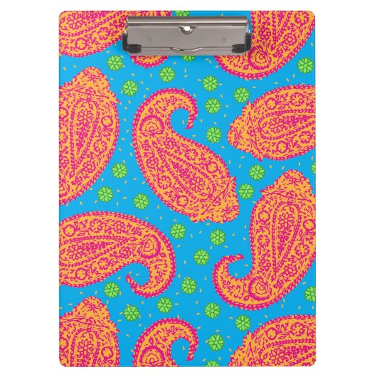 Porte-bloc Motif coloré Paisley (Devant)