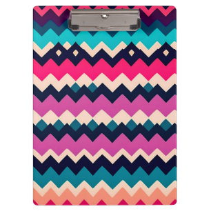 Porte-bloc Motif coloré Zigzag Chevron