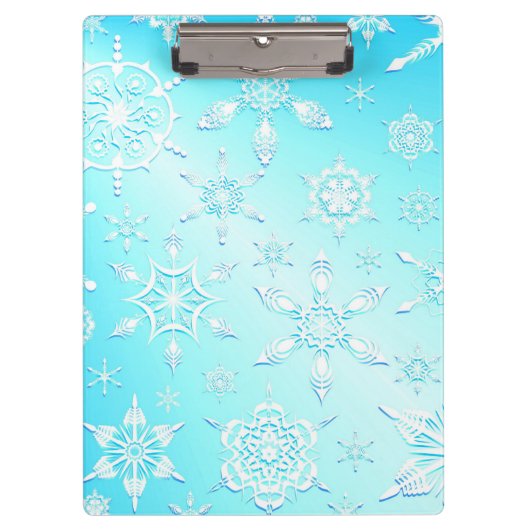 Porte-bloc Motif Crystal Snowflakes (Devant)