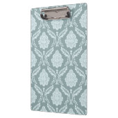 Porte-bloc Motif damassé rococo canard bleu sarcelle (Gauche)