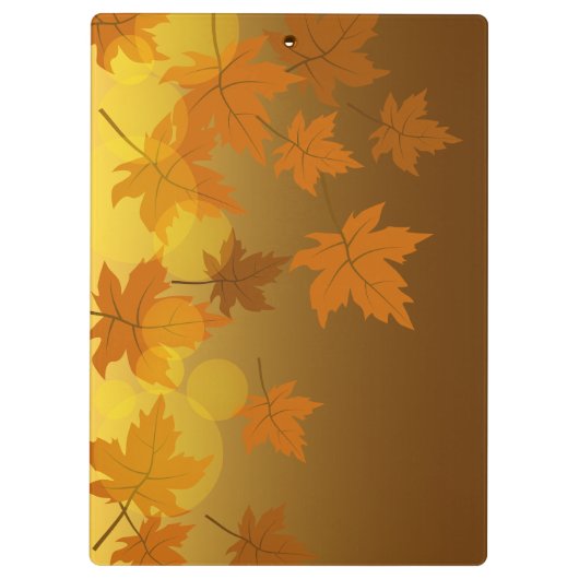 Porte-bloc Motif d'automne avec feuilles d'érable en chute et (Dos)