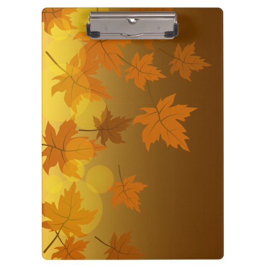 Porte-bloc Motif d'automne avec feuilles d'érable en chute et (Devant)